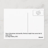 Carte Postale Réflexions de Jacksonville, Floride (Dos)