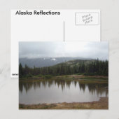 Carte Postale Réflexions de l'Alaska (Devant / Derrière)