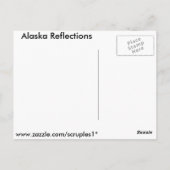 Carte Postale Réflexions de l'Alaska (Dos)