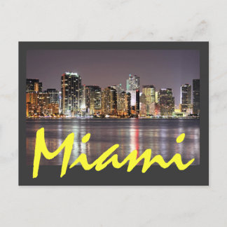 Carte Postale Réflexions de Miami, Floride la Magic City