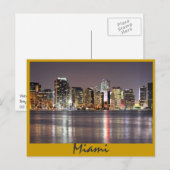 Carte Postale Réflexions de Miami, Floride la Magic City (Devant / Derrière)