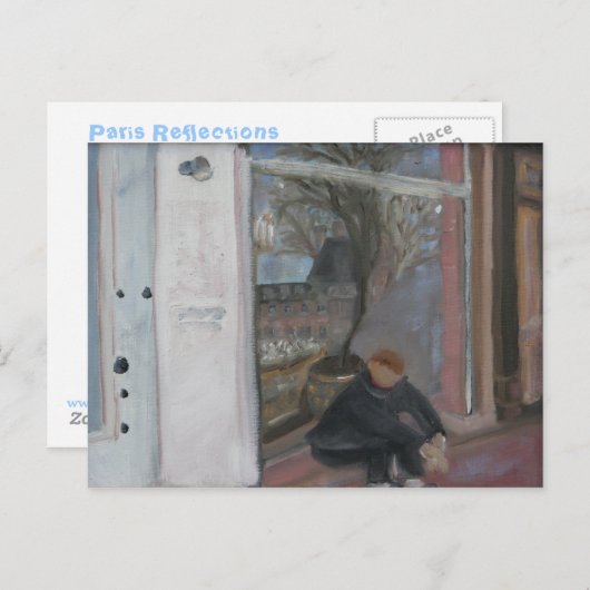 CARTE POSTALE RÉFLEXIONS DE PARIS (Devant / Derrière)