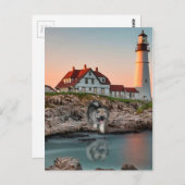 Carte Postale Réflexions de phare (Devant / Derrière)