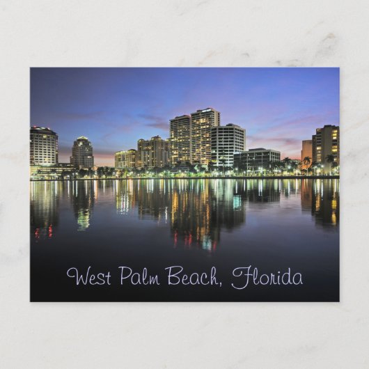 Carte Postale Réflexions de West Palm Beach, Floride (Devant)