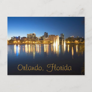 Carte Postale Réflexions d'Orlando, Floride du lac Lucerne