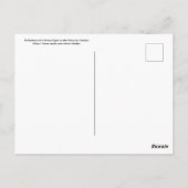 Carte Postale Réflexions d'une aigrette neigeuse en mouvement (Dos)