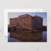 Carte Postale Réflexions, Fort Médiéval, Nea Paphos, Chypre (Devant / Derrière)