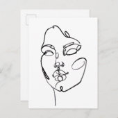 Carte Postale Réflexions linéaires - Face (Devant / Derrière)