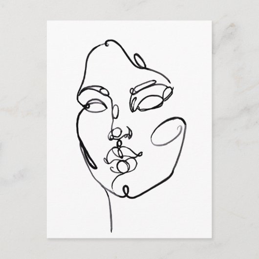 Carte Postale Réflexions linéaires - Face (Devant)