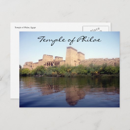 Carte Postale réflexions philae (Devant / Derrière)