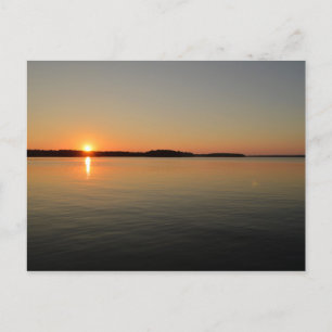 Carte Postale Réflexions pittoresques Sur Le Coucher Du Soleil S