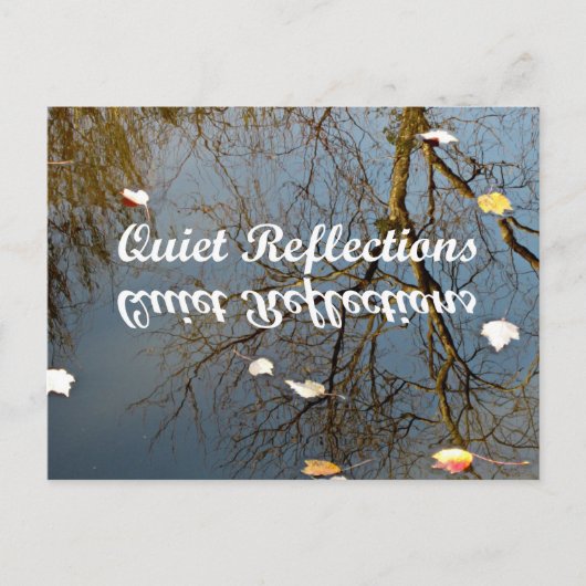 Carte Postale Réflexions silencieuses (Devant)