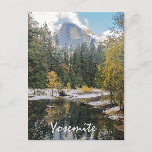 Carte Postale Réflexions Sur La Moitié Du Dôme (Devant)