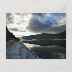 Carte Postale Réflexions sur le coucher du soleil