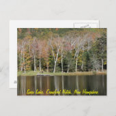 Carte Postale Réflexions sur le lac Saco (Devant / Derrière)