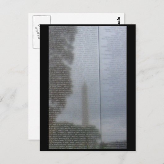 Carte Postale Réflexions sur le mur (Devant / Derrière)