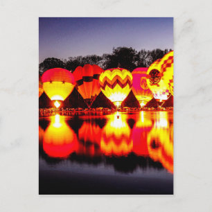 Carte Postale Réflexions sur les ballons à air chaud