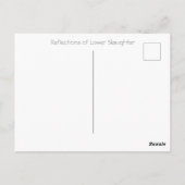 Carte Postale Réflexions sur les bas abattoirs (Dos)