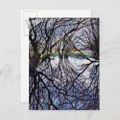 Carte Postale Réflexions sur les étangs 2009 (Devant / Derrière)