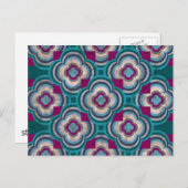 Carte postale Réflexions turquoises (Devant / Derrière)