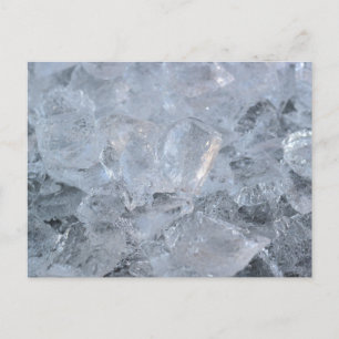 Carte Postale Refroidissement de la texture de la cube de glace