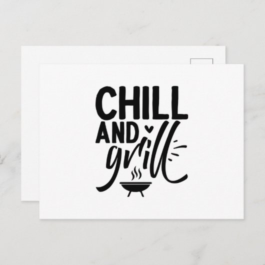 Carte Postale Refroidissement et grill (Devant / Derrière)