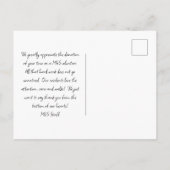 Carte Postale Refuge animal Trois Modèles photo Merci (Dos)