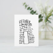 Carte Postale Refuge / Réfugié (Debout devant)