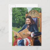 Carte Postale Réfugié d'Angleterre 1975 (Devant / Derrière)