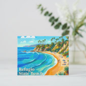 Carte Postale Refugio State Beach Californie (Debout devant)
