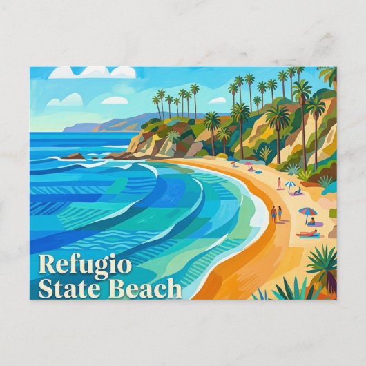 Carte Postale Refugio State Beach Californie (Devant)