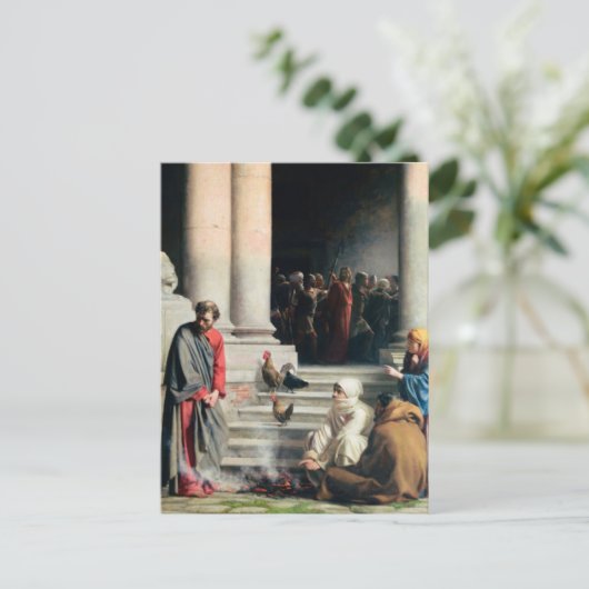 Carte Postale Refus de Peter par Carl Bloch Postcard (Debout devant)