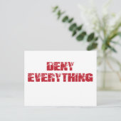 Carte Postale Refuser tout (Debout devant)