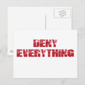 Carte Postale Refuser tout (Devant / Derrière)