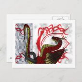 Carte Postale Regal Red Dragon (Devant / Derrière)