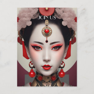 Carte Postale Regard sur Geisha