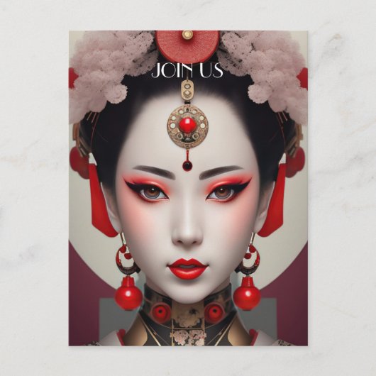 Carte Postale Regard sur Geisha (Devant)