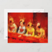 Carte Postale Regardant l'art Kabuki (Devant / Derrière)