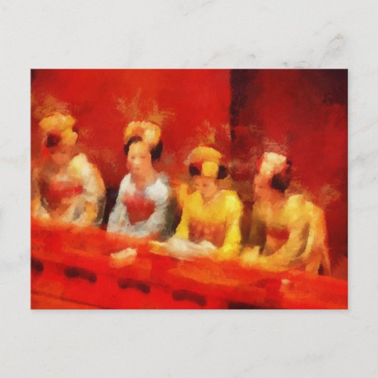 Carte Postale Regardant l'art Kabuki (Devant)