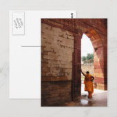 Carte Postale regardant l'inde (Devant / Derrière)