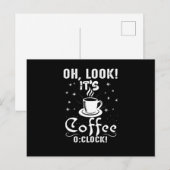 Carte Postale Regarde c'est l'heure du café (Devant / Derrière)