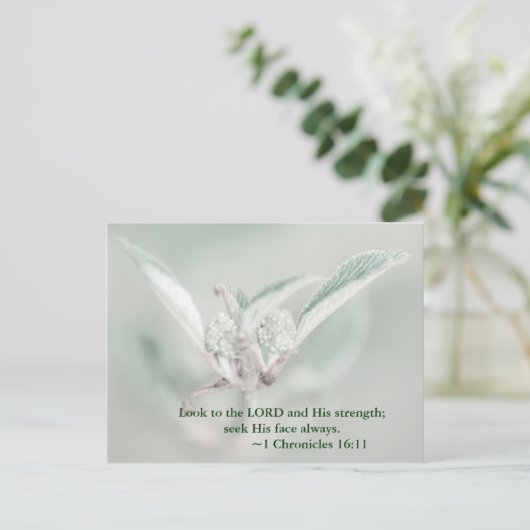 Carte Postale Regarde l'Éternel et sa force; cherche son visage  (Debout devant)
