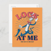 Carte Postale Regarde Moi Chat Dans Le Chapeau (Devant / Derrière)