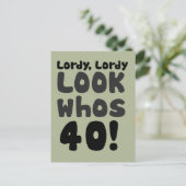 Carte Postale Regarde qui a 40 ans (Debout devant)