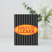 Carte Postale Regardez et apprenez les rayures ovales radiales (Debout devant)