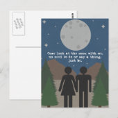 Carte Postale Regardez la Lune (Devant / Derrière)