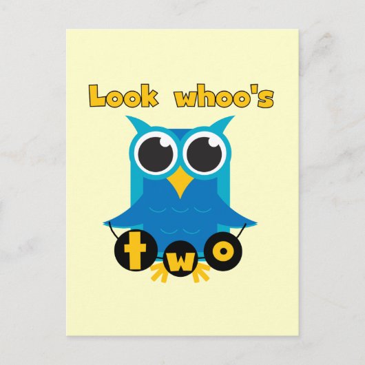 Carte Postale Regardez les 2 t-shirts et cadeaux d'anniversaire  (Devant)