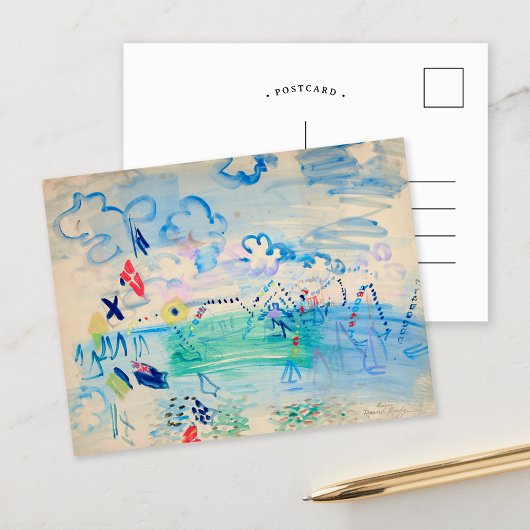 Carte Postale Régates à Cowes | Raoul Dufy