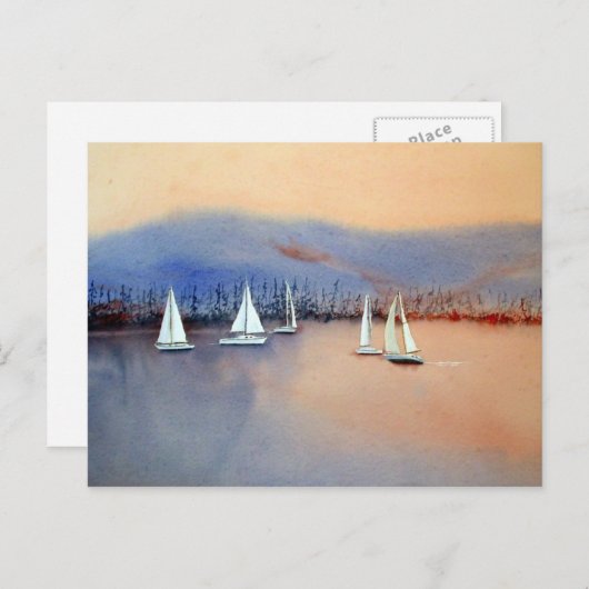 Carte postale Regatta (Devant / Derrière)