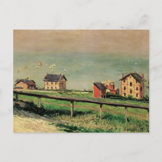 Carte Postale Regatta à Villerville par Gustave Caillebotte (Devant)